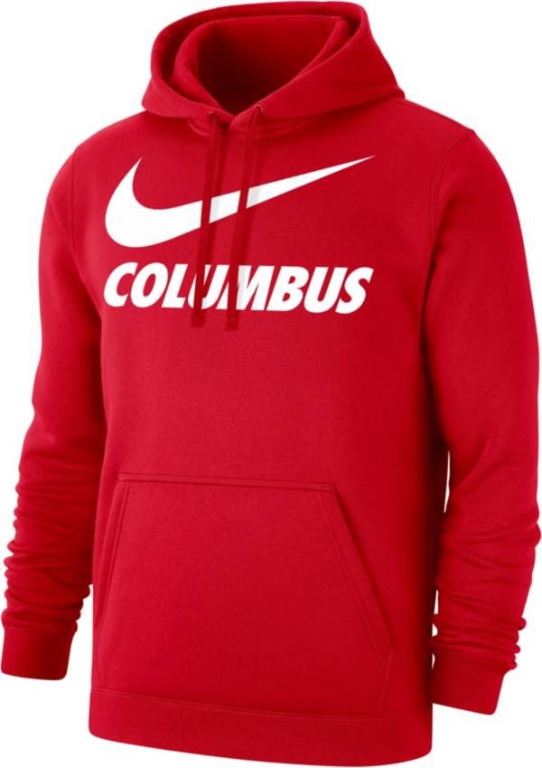 Nike Men's Columbus Scarlet City Pullover Hoodie