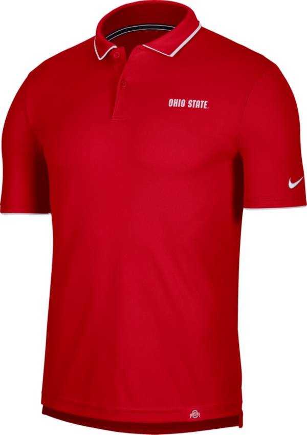 Nike Men's Ohio State Buckeyes Scarlet Dri-FIT UV Polo product image