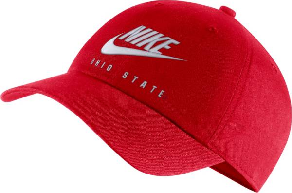 Nike Men's Ohio State Buckeyes Scarlet Futura Adjustable Hat