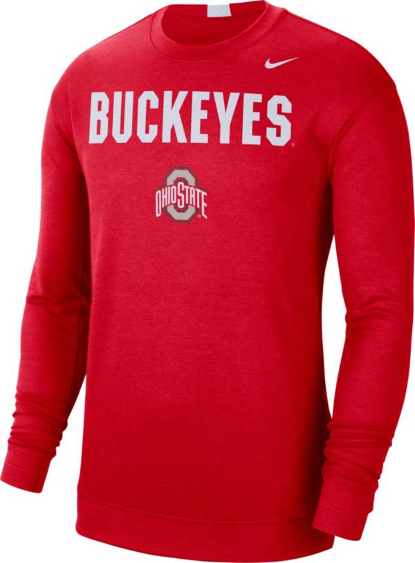 Nike Men's Ohio State Buckeyes Scarlet Spotlight Basketball Long Sleeve T-Shirt product image