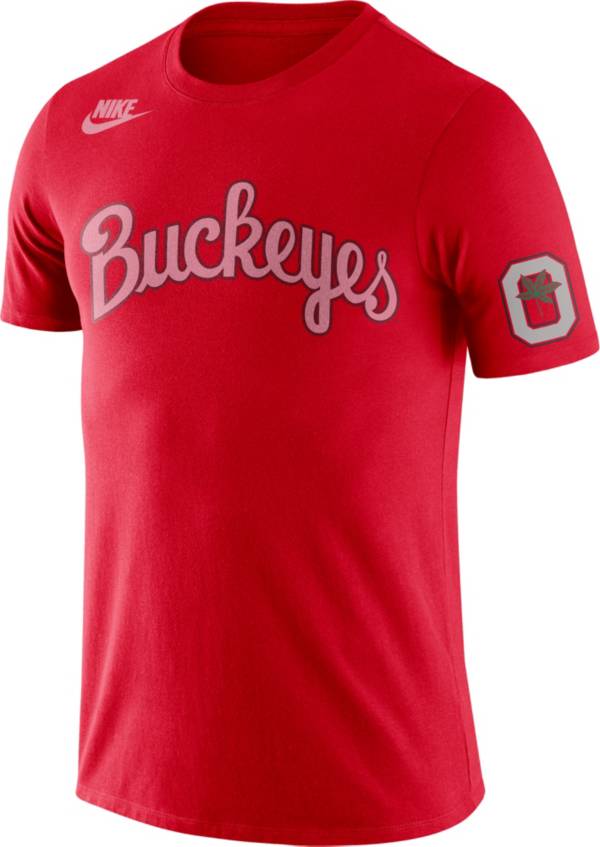 Nike Men's Ohio State Buckeyes Scarlet Retro Cotton T-Shirt