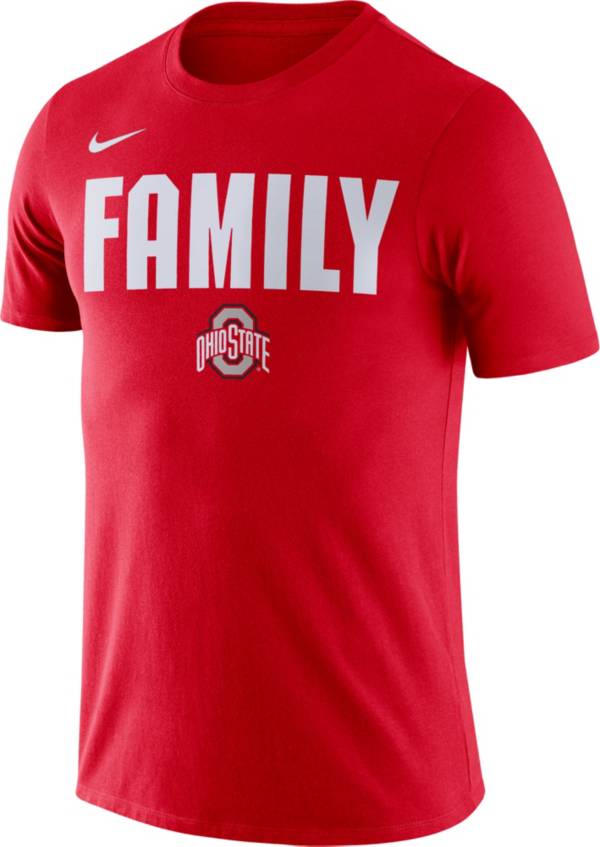 Nike Men's Ohio State Buckeyes Scarlet Family T-Shirt