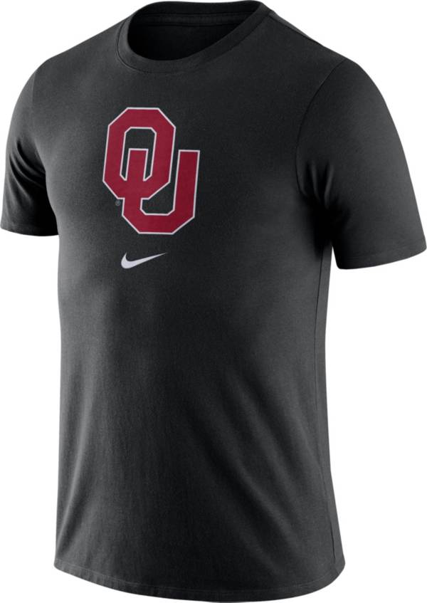 Nike Men's Oklahoma Sooners Essential Logo Black T-Shirt