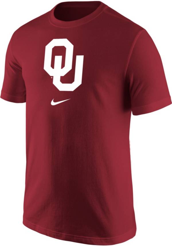 Nike Men's Oklahoma Sooners Crimson Core Cotton Logo T-Shirt