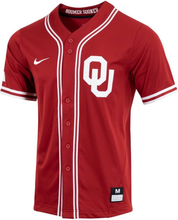 Nike Men's Oklahoma Sooners Crimson Dri-FIT Replica Baseball Jersey