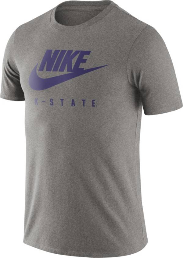 Nike Men's Kansas State Wildcats Grey Futura T-Shirt