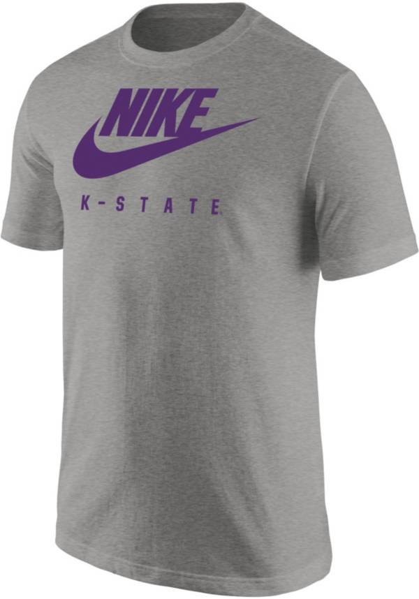 Nike Men's Kansas State Wildcats Grey Futura T-Shirt