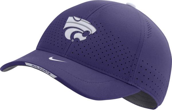 Nike Men's Kansas State Wildcats Purple AeroBill Swoosh Flex Classic99 Football Sideline Hat