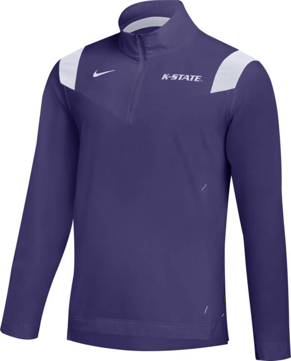 Nike Men's Kansas State Wildcats Purple Football Sideline Coach Lightweight Jacket