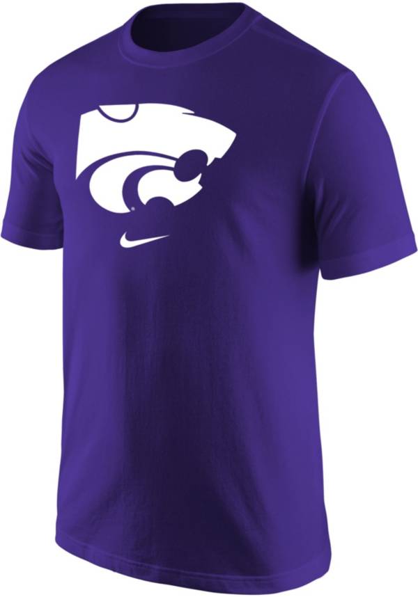 Nike Men's Kansas State Wildcats Purple Core Cotton Logo T-Shirt