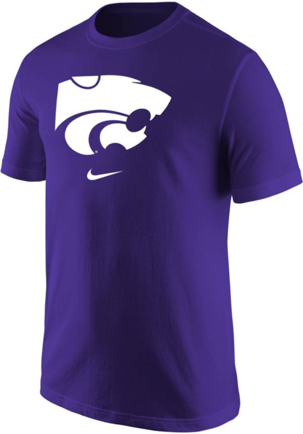 Nike Men's Kansas State Wildcats Purple Core Cotton Logo T-Shirt product image