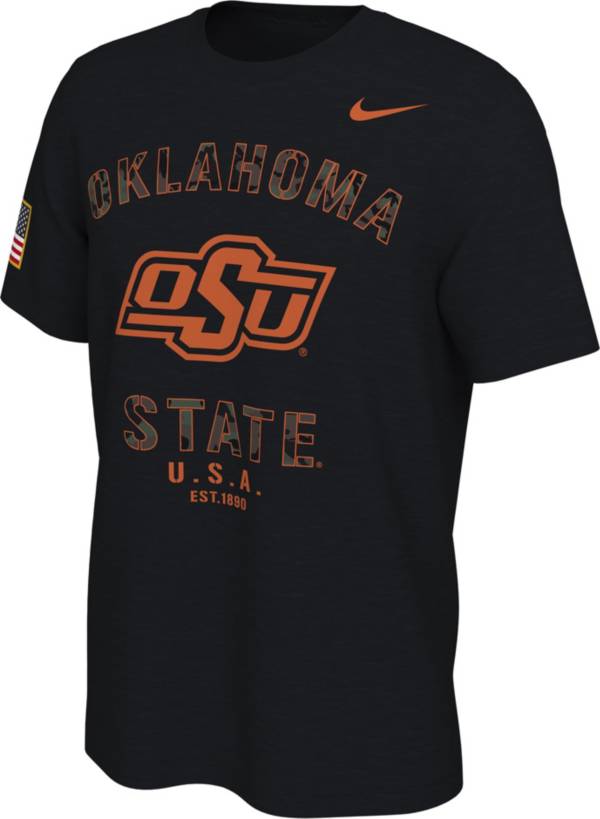 Nike Men's Oklahoma State Cowboys Veterans Day Black T-Shirt