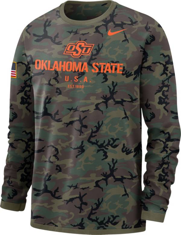 Nike Men's Oklahoma State Cowboys Camo Military Appreciation Long Sleeve T-Shirt