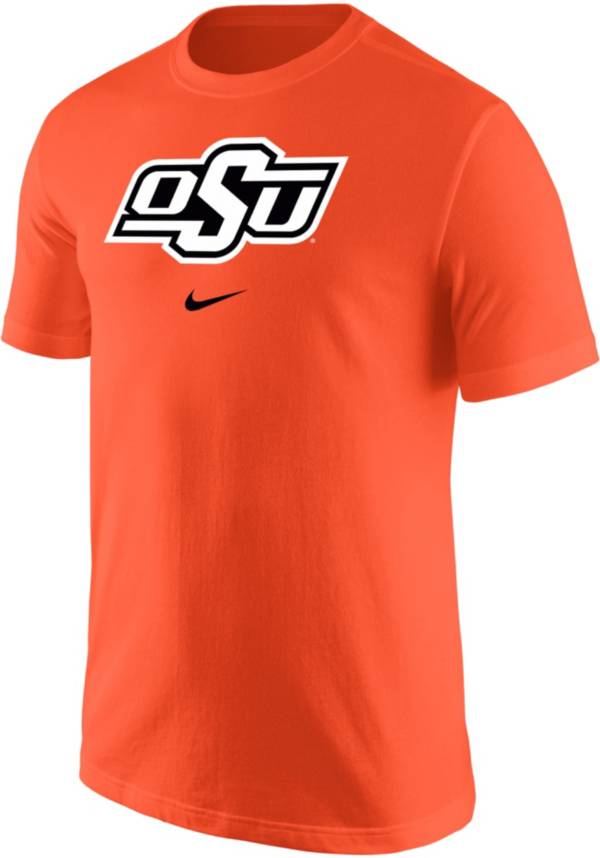 Nike Men's Oklahoma State Cowboys Orange Core Cotton Logo T-Shirt