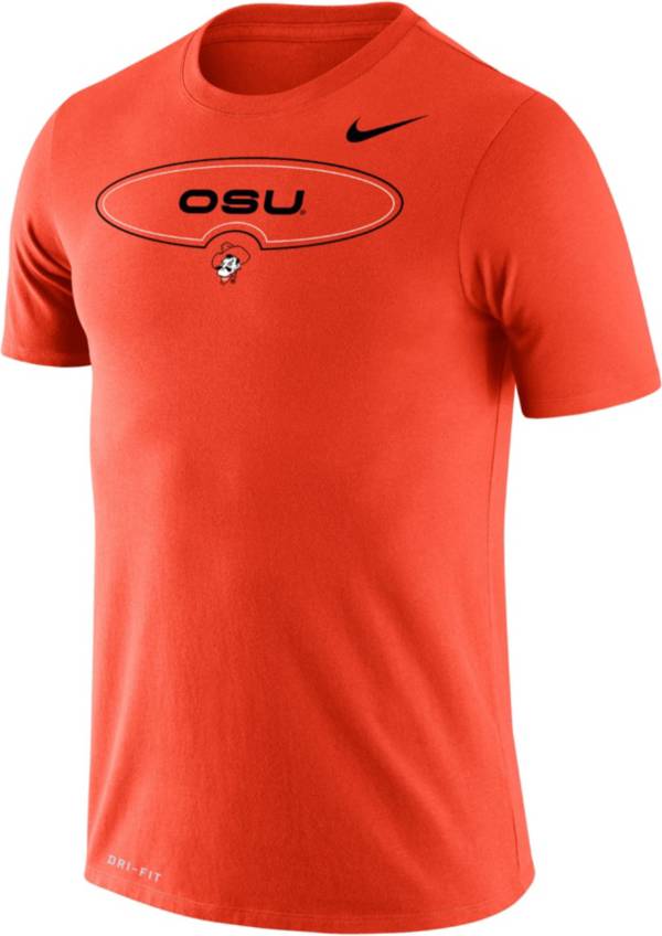 Nike Men's Oklahoma State Cowboys Orange Dri-FIT Legend Wordmark T-Shirt product image