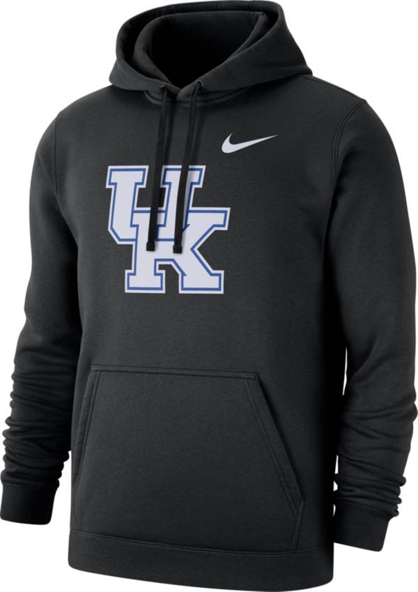 Nike Men's Kentucky Wildcats Club Fleece Pullover Black Hoodie