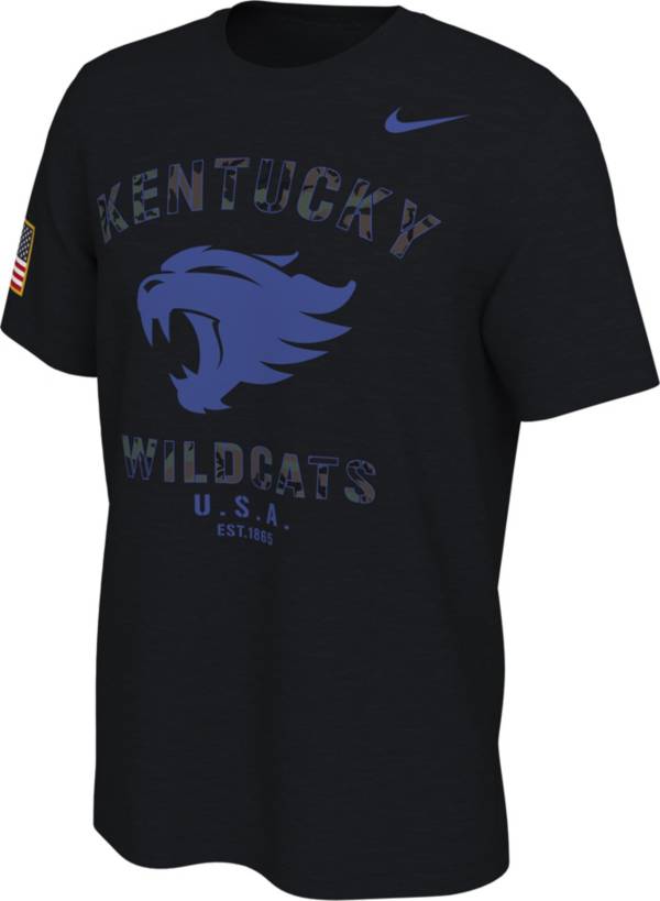 Nike Men's Kentucky Wildcats Veterans Day Black T-Shirt