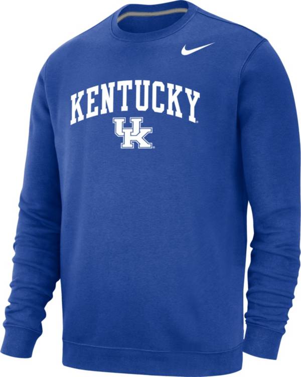 Nike Men's Kentucky Wildcats Blue Club Fleece Crew Neck Sweatshirt