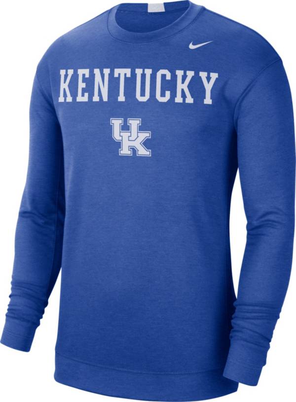 Nike Men's Kentucky Wildcats Blue Spotlight Basketball Long Sleeve T-Shirt