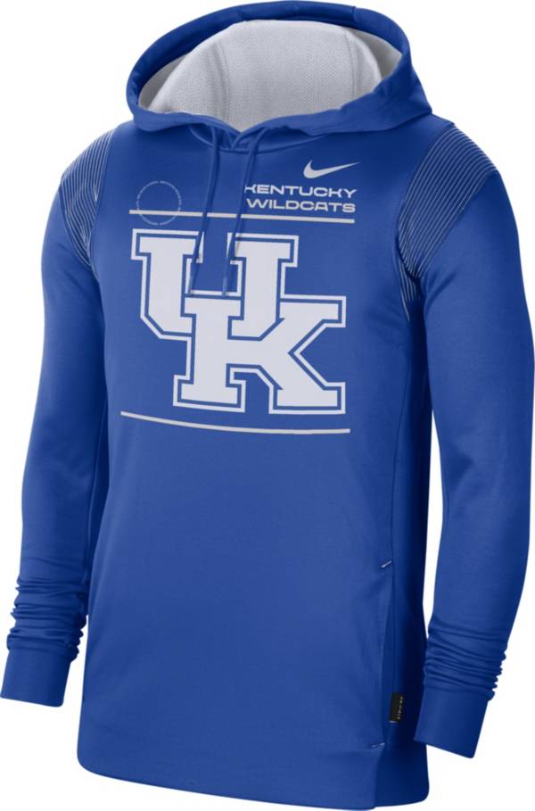 Nike Men's Kentucky Wildcats Blue Therma Performance Pullover Hoodie