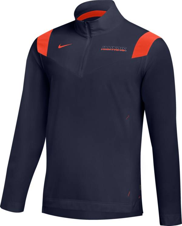 Nike Men's Illinois Fighting Illini Blue Football Sideline Coach Lightweight Jacket product image