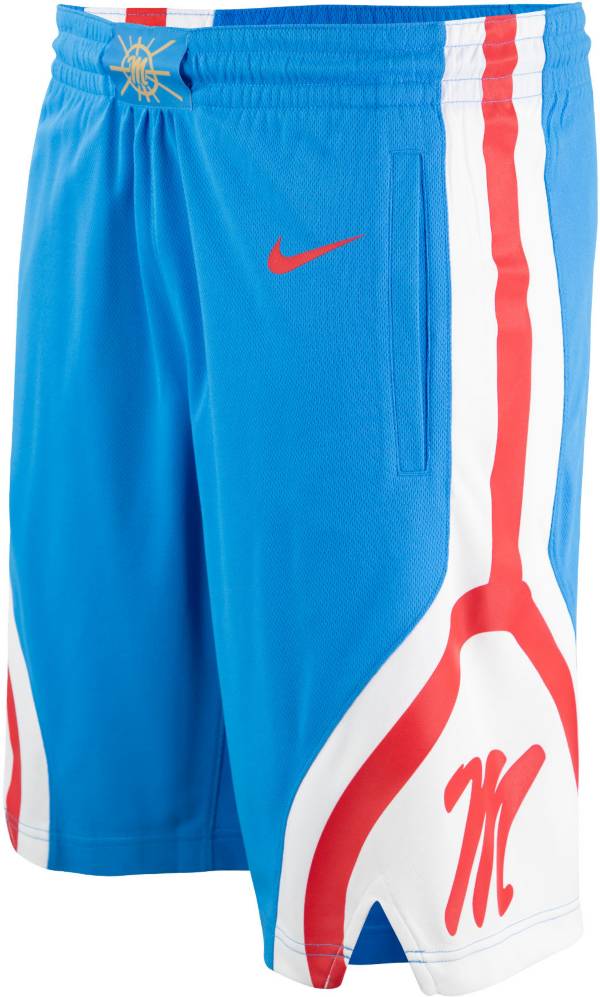 Nike Men's Ole Miss Rebels Blue Replica Basketball Shorts