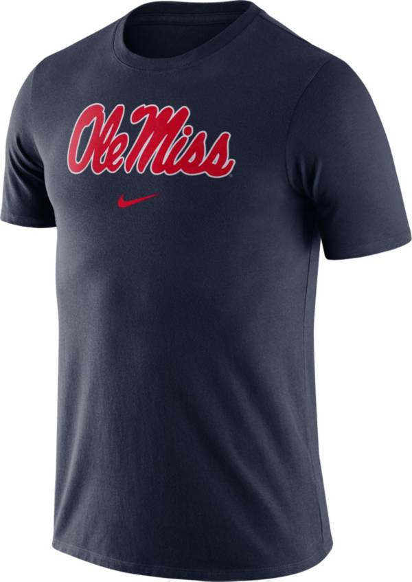 Nike Men's Ole Miss Rebels Blue Essential Logo T-Shirt product image