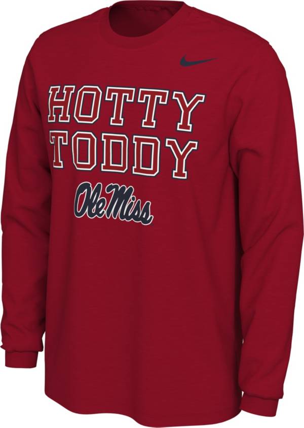 Nike Men's Ole Miss Rebels Red Hotty Toddy Mantra Long Sleeve T-Shirt product image