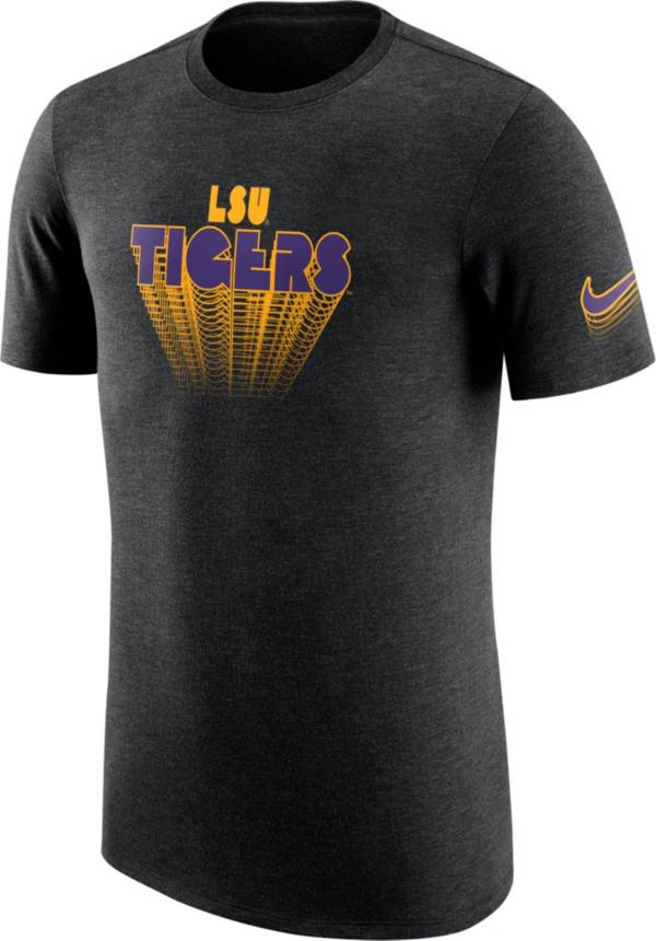 Nike Men's LSU Tigers Black Tri-Blend T-Shirt product image