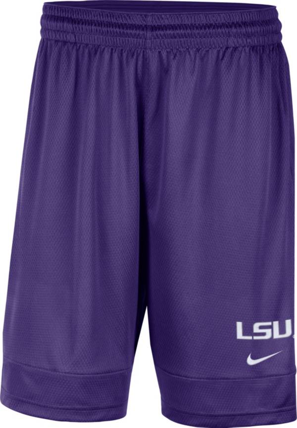 Nike Men's LSU Tigers Purple Dri-FIT Fast Break Shorts