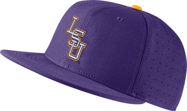 Nike Men's LSU Tigers Purple Fitted Baseball Hat