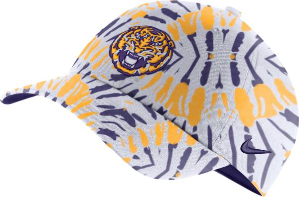 Nike Men's LSU Tigers Purple Tie-Dye Heritage86 Festival Hat