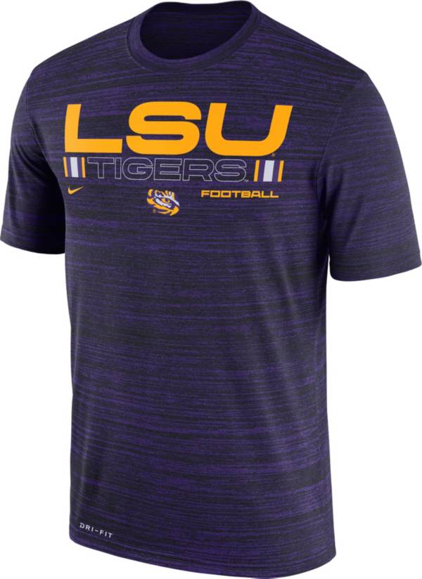 Nike Men's LSU Tigers Purple Velocity Legend Football T-Shirt
