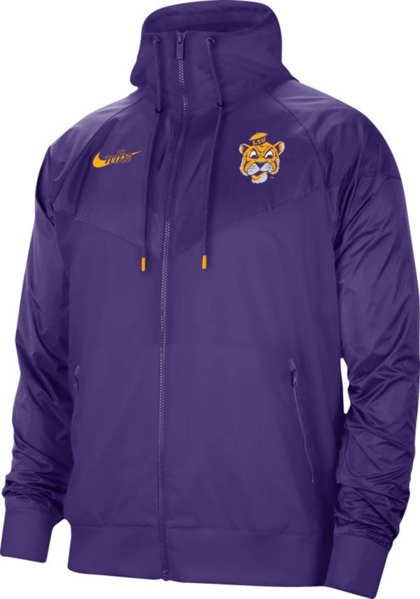 Nike Men's LSU Tigers Purple Windrunner Vault Logo Jacket