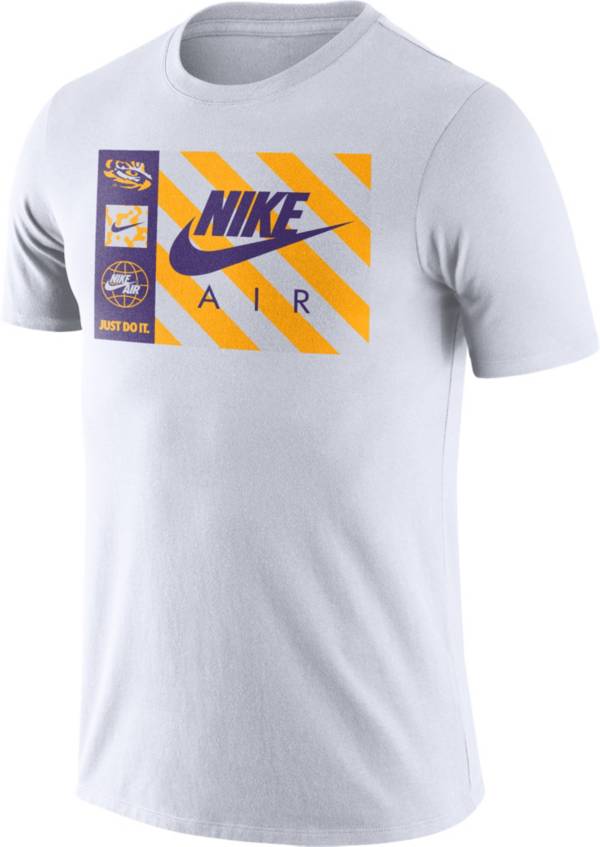 Nike Men's LSU Tigers Seasonal White T-Shirt