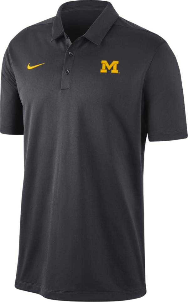 Nike Men's Michigan Wolverines Grey Dri-FIT Franchise Polo