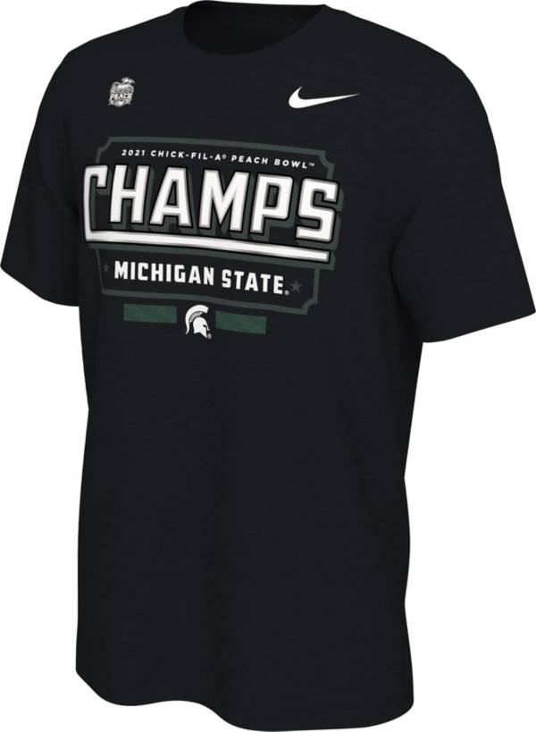 Nike Men's 2021 Chick-fil-A Peach Bowl Champions Michigan State Spartans Locker Room T-Shirt product image