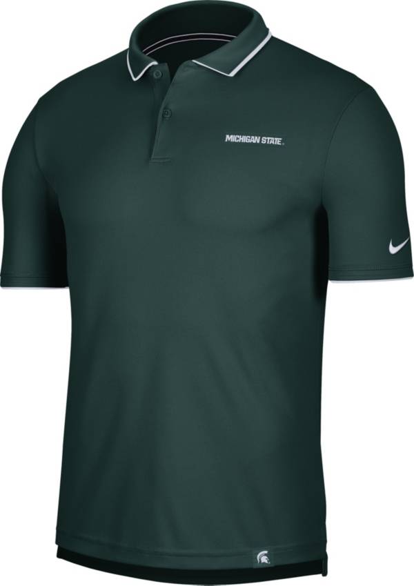 Nike Men's Michigan State Spartans Green Dri-FIT UV Polo