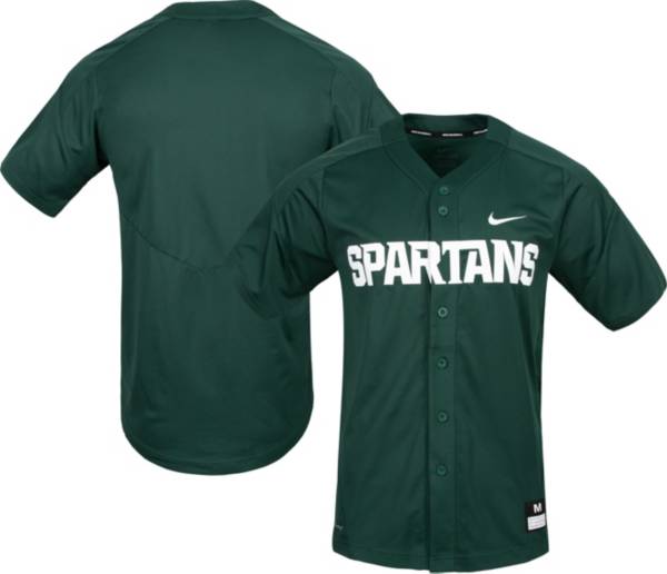 Nike Men's Michigan State Spartans Green Replica Baseball Jersey product image