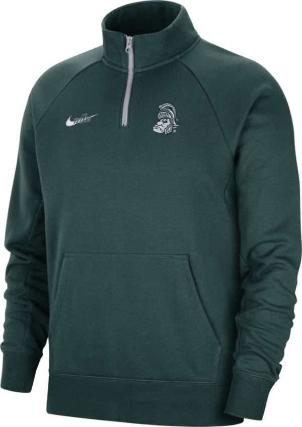 Nike Men's Michigan State Spartans Green Retro Quarter-Zip