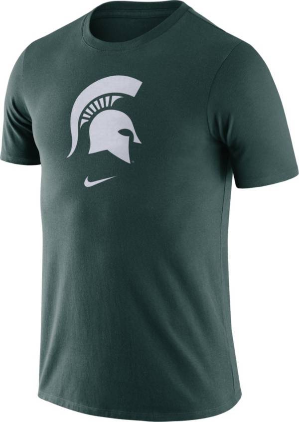 Nike Men's Michigan State Spartans Green Essential Logo T-Shirt