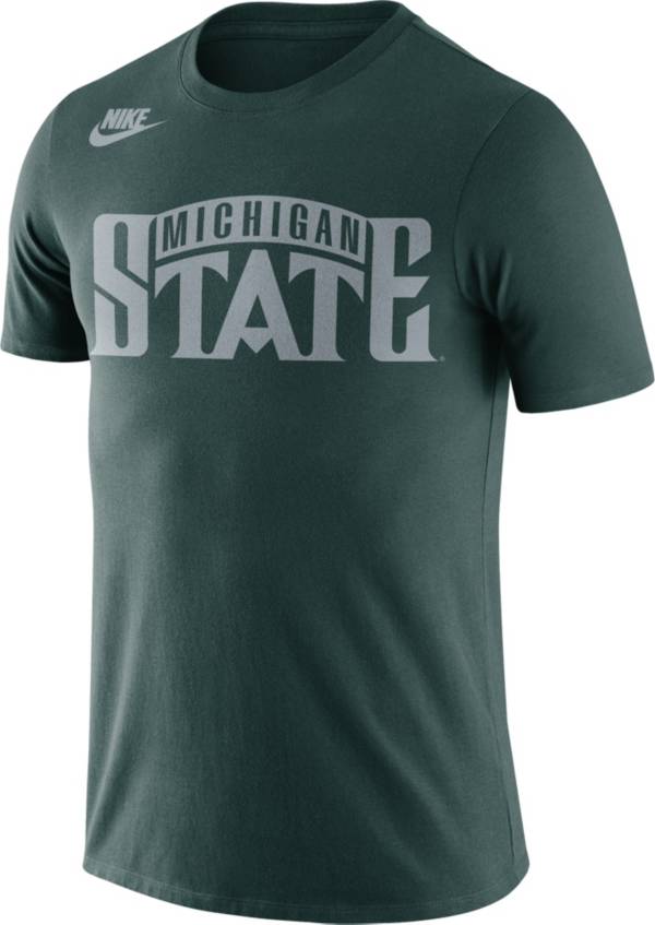 Nike Men's Michigan State Spartans Green Retro Cotton T-Shirt product image