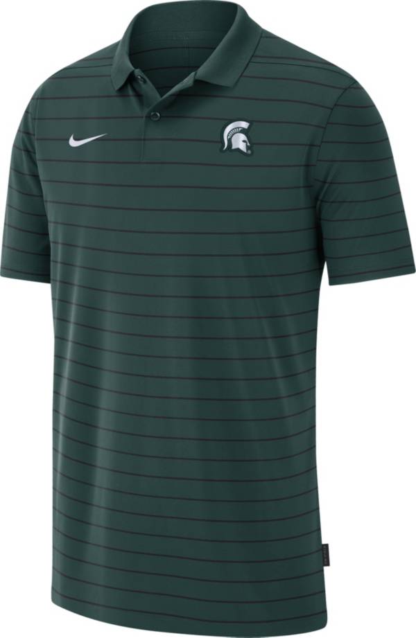 Nike Men's Michigan State Spartans Green Football Sideline Victory Polo