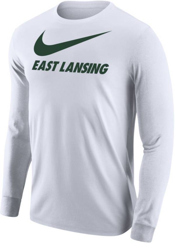 Nike Men's East Lansing City Long Sleeve White T-Shirt product image