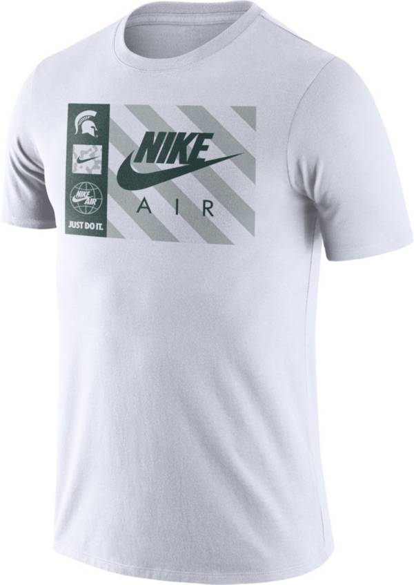 Nike Men's Michigan State Spartans Seasonal White T-Shirt