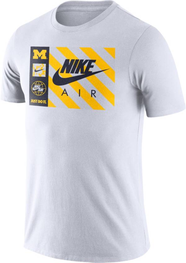 Nike Men's Michigan Wolverines Seasonal White T-Shirt