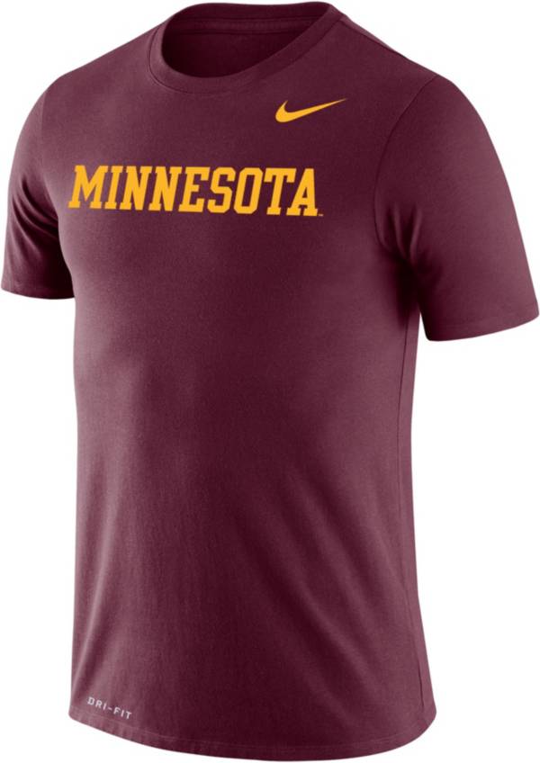 Nike Men's Minnesota Golden Gophers Maroon Dri-FIT Legend Wordmark T-Shirt