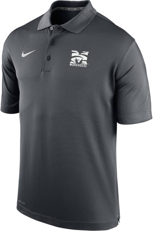 Nike Men's Morehouse College Maroon Tigers Grey Varsity Polo