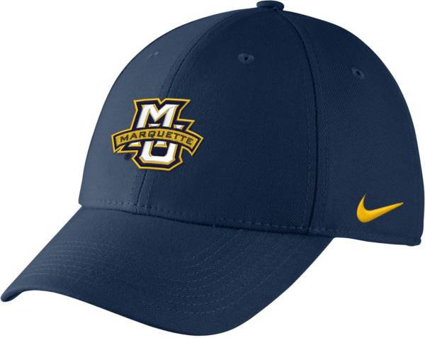 Nike Men's Marquette Golden Eagles Blue Swoosh Flex Hat