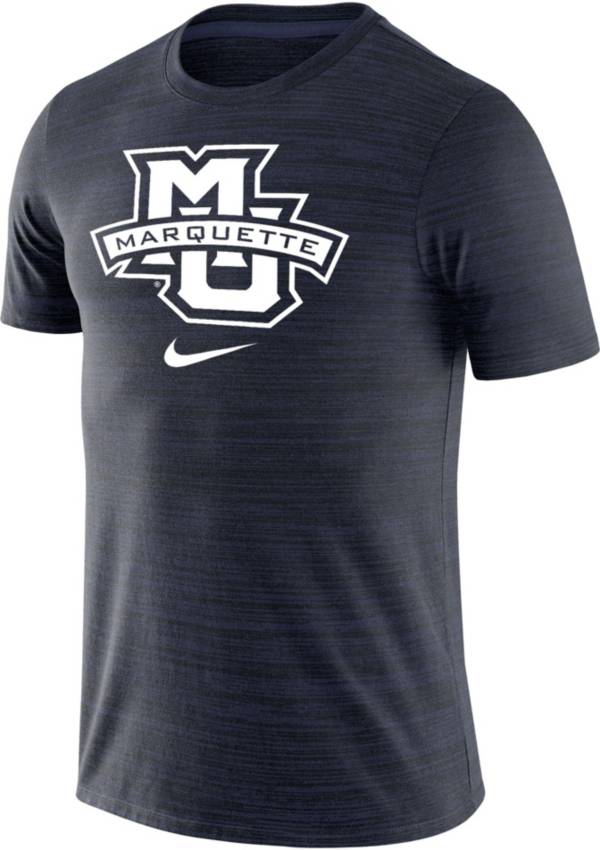 Nike Men's Marquette Golden Eagles Heathered Blue Velocity Legend T-Shirt